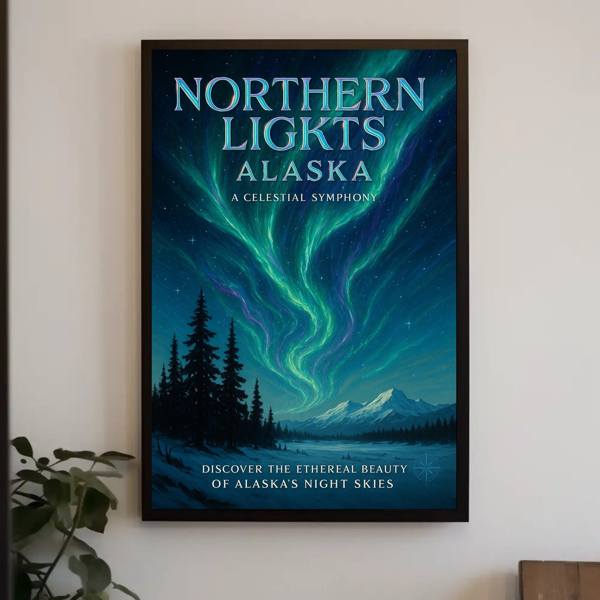 Northern Lights Alaska Poster PosterGoat