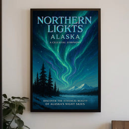 Northern Lights Alaska Poster PosterGoat