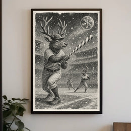Winter Baseball Fantasy Poster