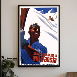 Winter Sports In Val DAosta Poster