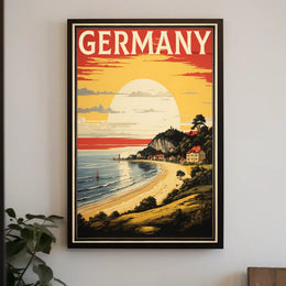 Germany Coastal Landscape Poster