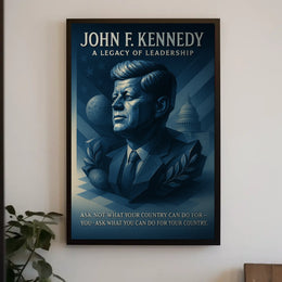 John F. Kennedy A Legacy Of Leadership Poster