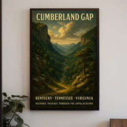 Cumberland Gap Historic Passage Poster