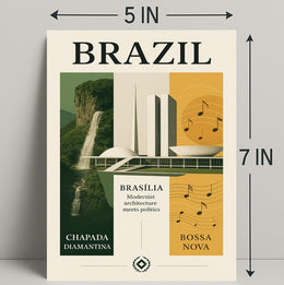 Brazil Modernist Harmony Poster PosterGoat
