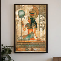 Futuristic Skyline Silhouette Art Deco Poster