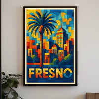 Vibrant Fresno Poster