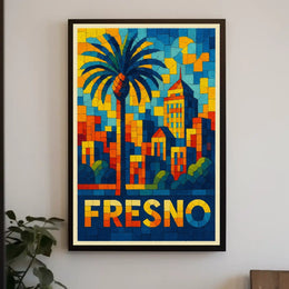 Vibrant Fresno Poster
