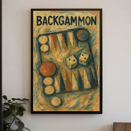 Backgammon Artistry Poster