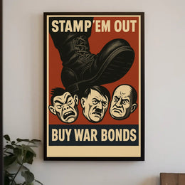 Stamp Em Out War Bonds Propaganda Poster