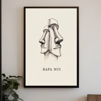 Rapa Nui Moai Statues Poster