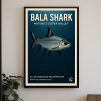 Bala Shark Nature’s Silver Bullet Animal Poster