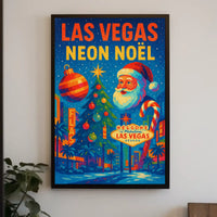 Las Vegas Neon Noël Poster