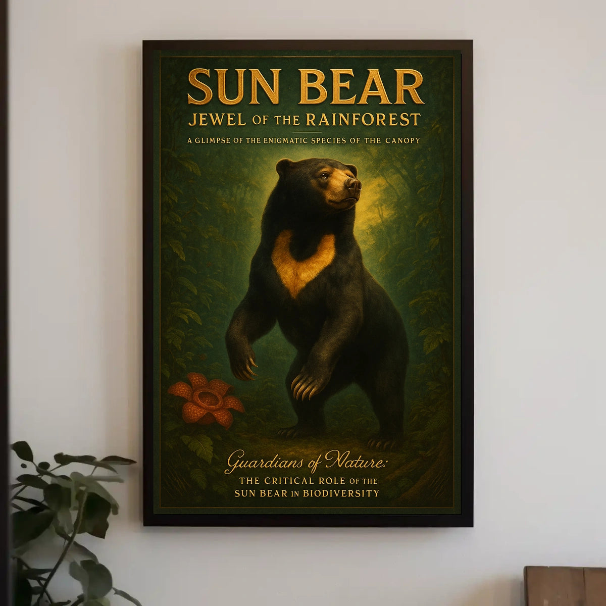 Sun Bear Jewel of the Rainforest Poster