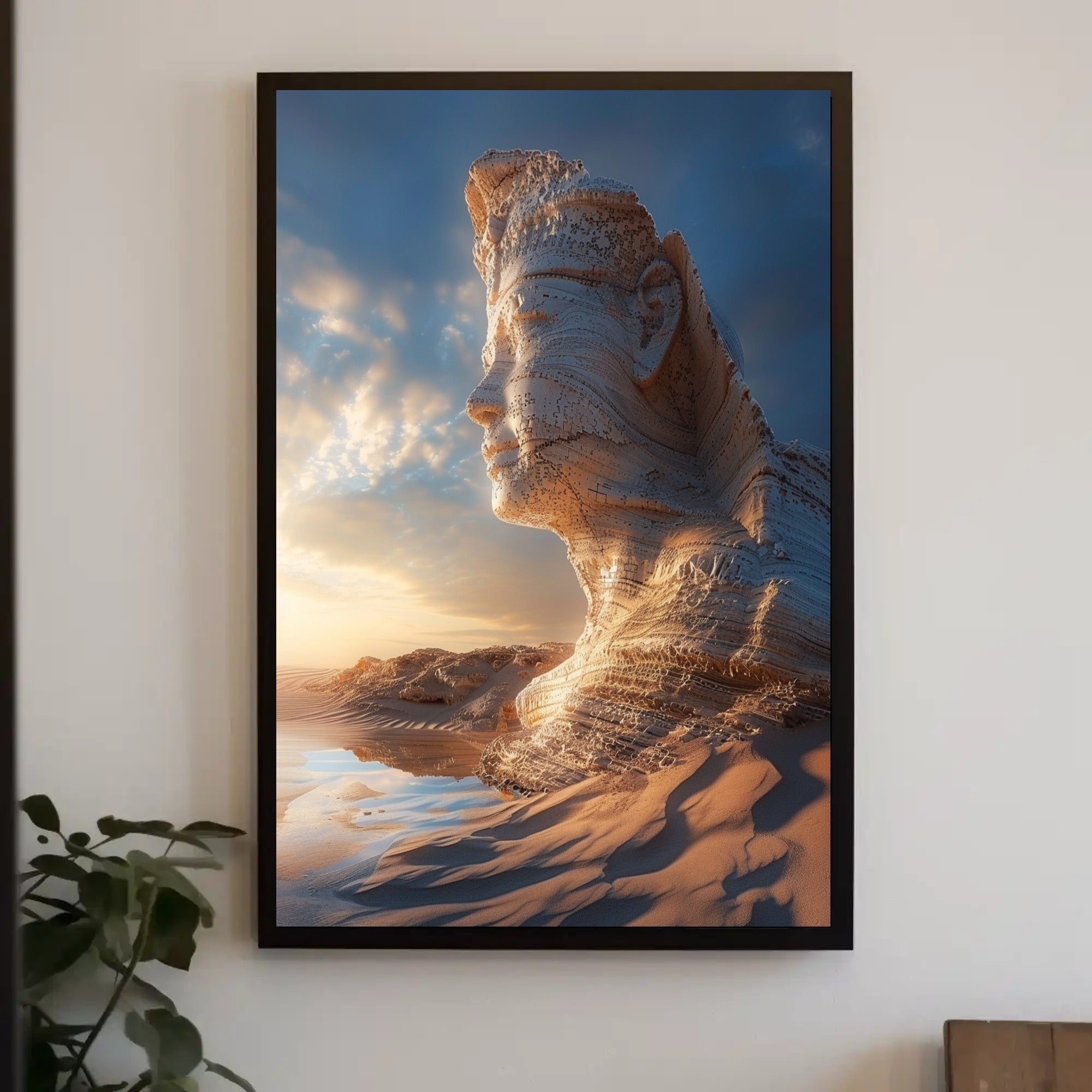Desert Fantasy Face Art in a Fantasy or Mythology Poster PosterGoat