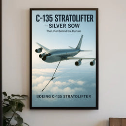C-135 Stratolifter Silver Sow Poster PosterGoat