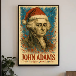 John Adams 2nd President of the United States Christmas SeriesPoster