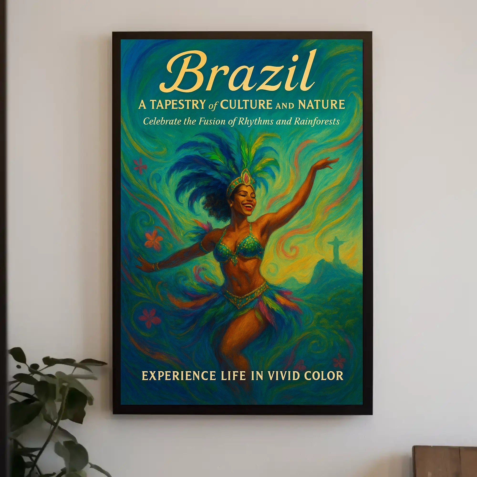 Brazil A Tapestry Of Culture And Poster