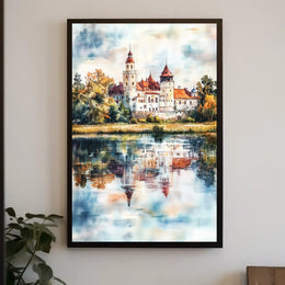 Belarus Mir Castle Reflection View Poster