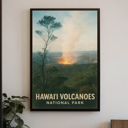 HawaiI Volcanoes National Park Poster
