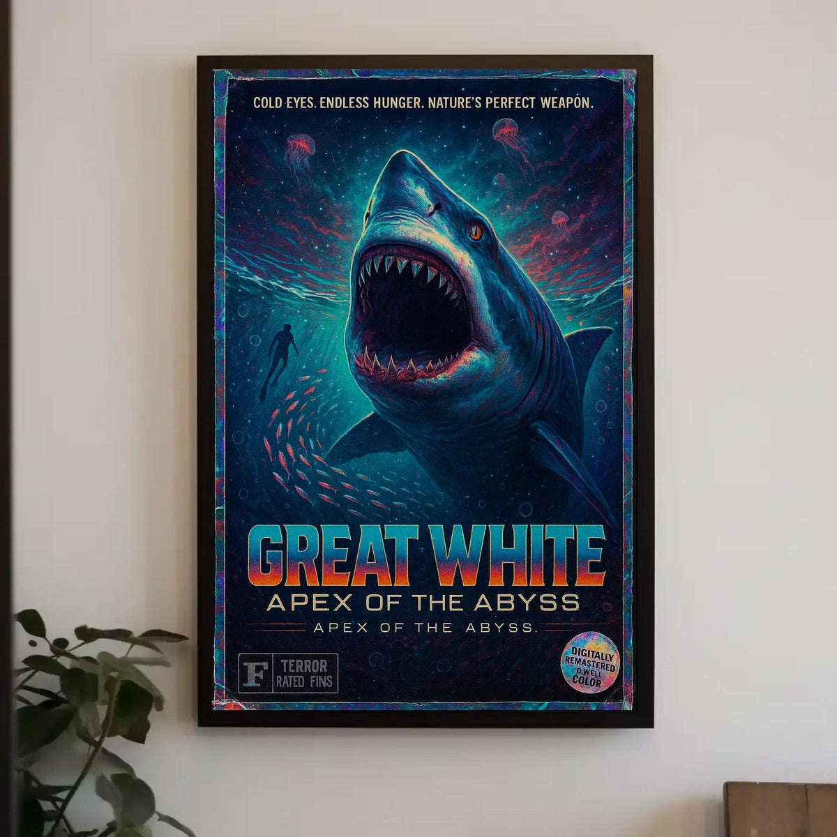 Great White Apex of the Abyss Poster