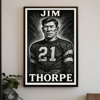 Jim Thorpe Legendary Athlete Poster