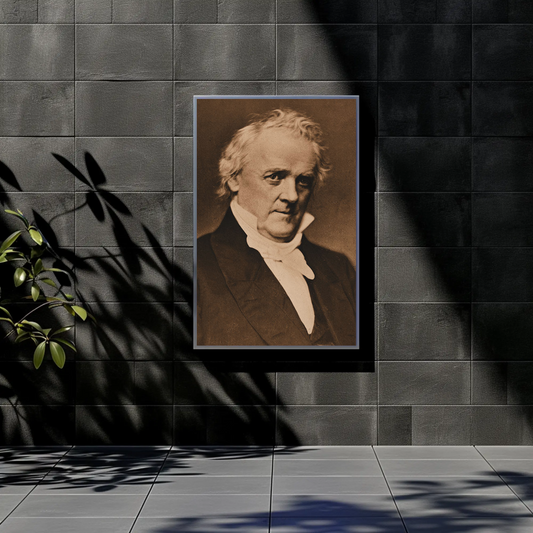 James Buchanan 15th President Sepia Photo