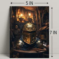 The Golden KnightS Helm Poster