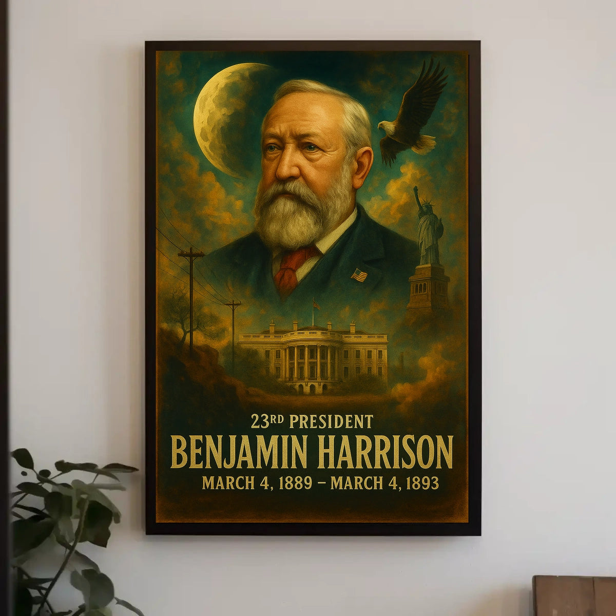 Benjamin Harrison 23Rd President Poster