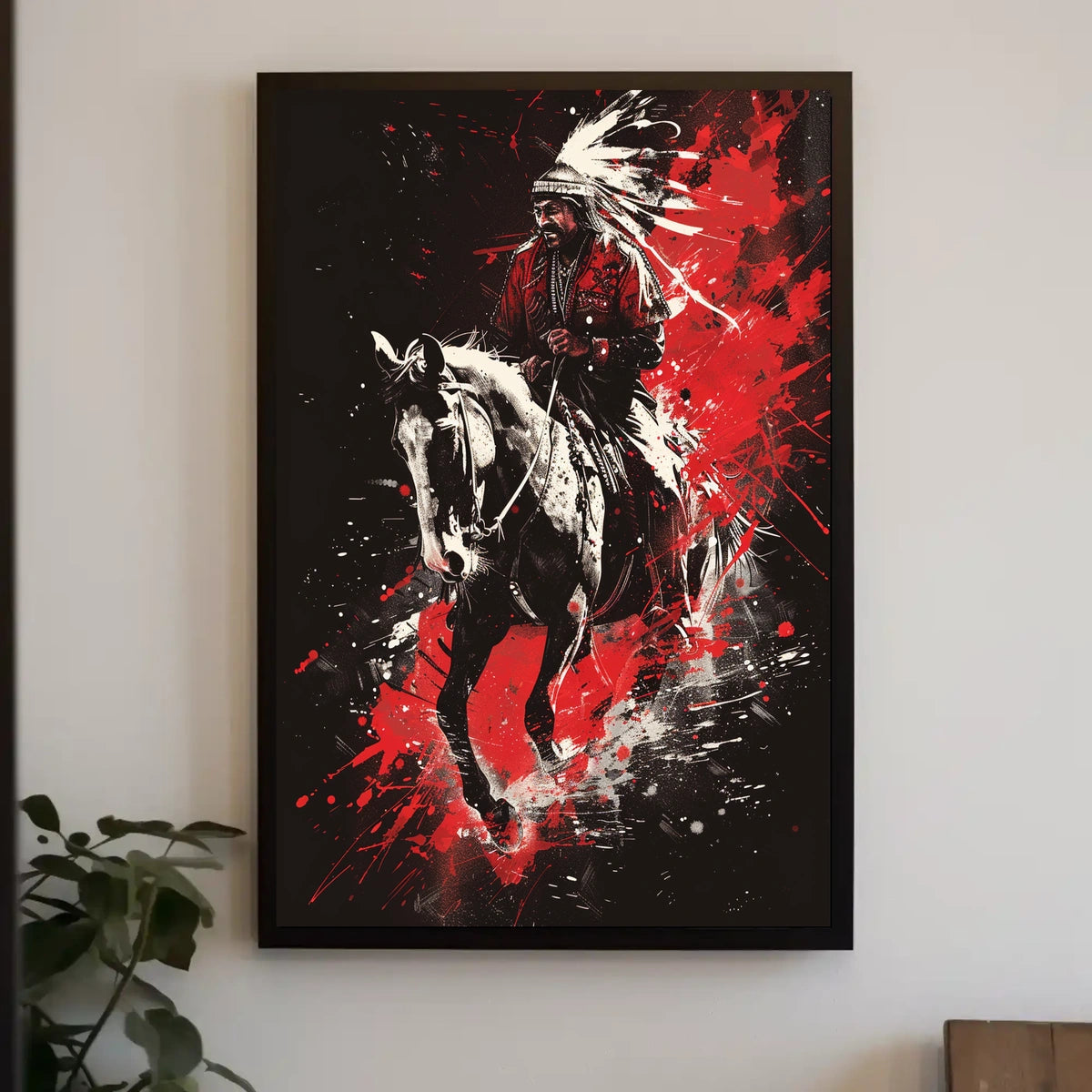 Warrior On Horseback Poster