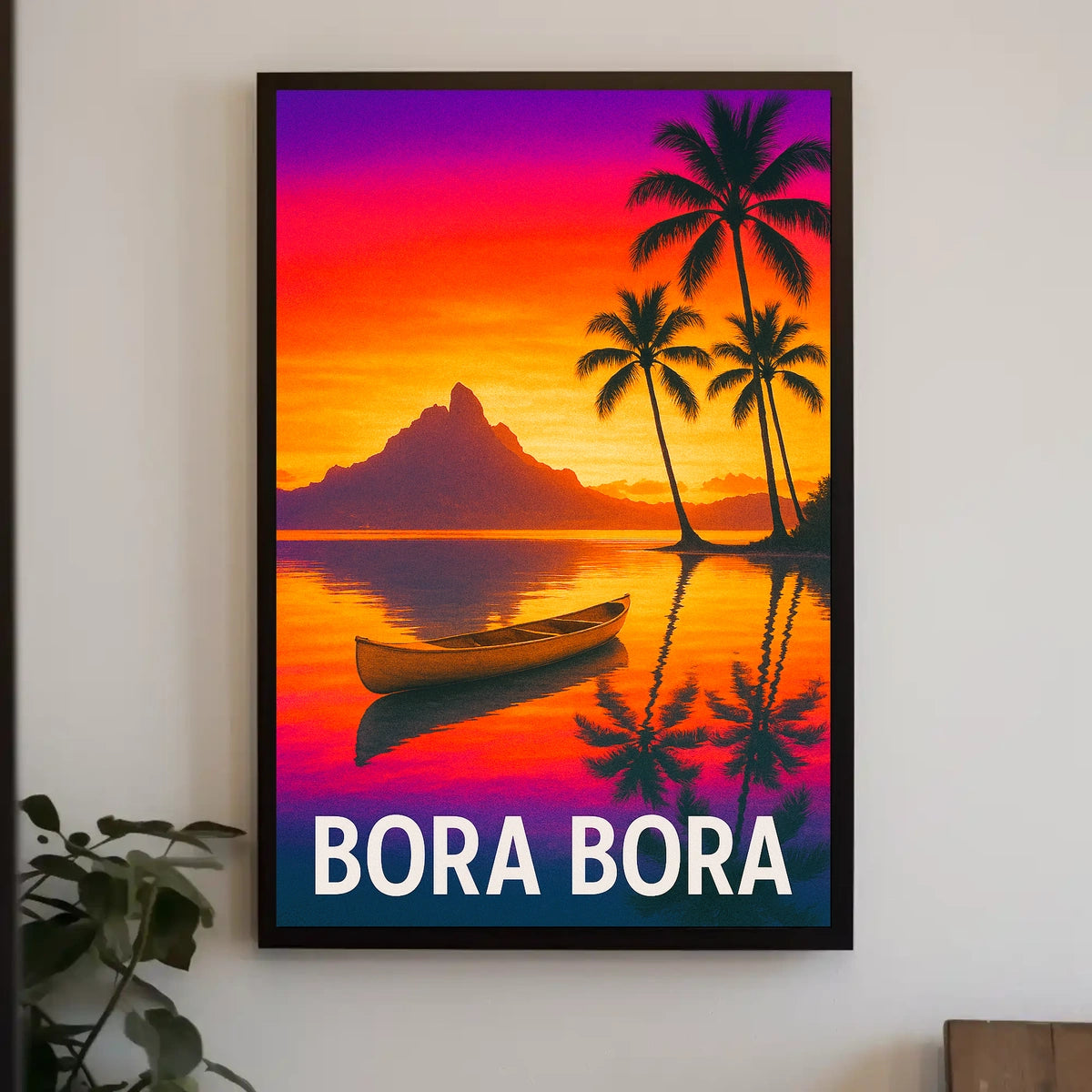 Bora Bora Sunset Poster