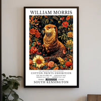 William Morris Exhibition Vintage Floral Heritage Poster