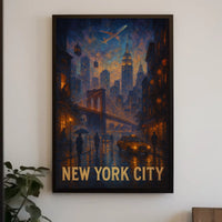 New York City Nightscape Poster