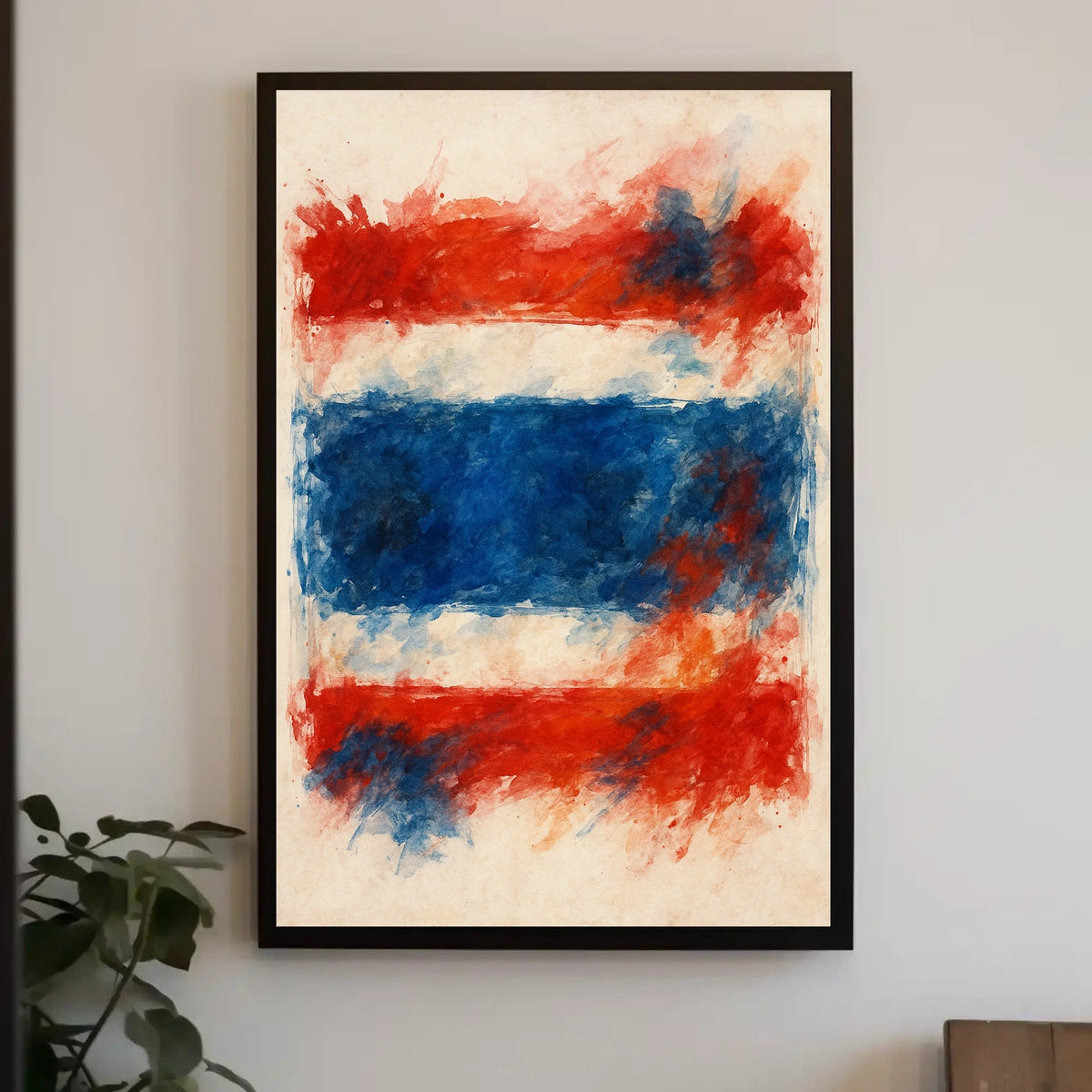 Abstract National Colors Poster
