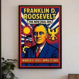 Franklin D. Roosevelt The New Deal Era Poster PosterGoat