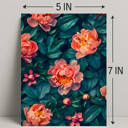 Elegant Peony Garden Floral Art Poster
