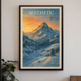 Majestic Mountain Aesthetic Poster