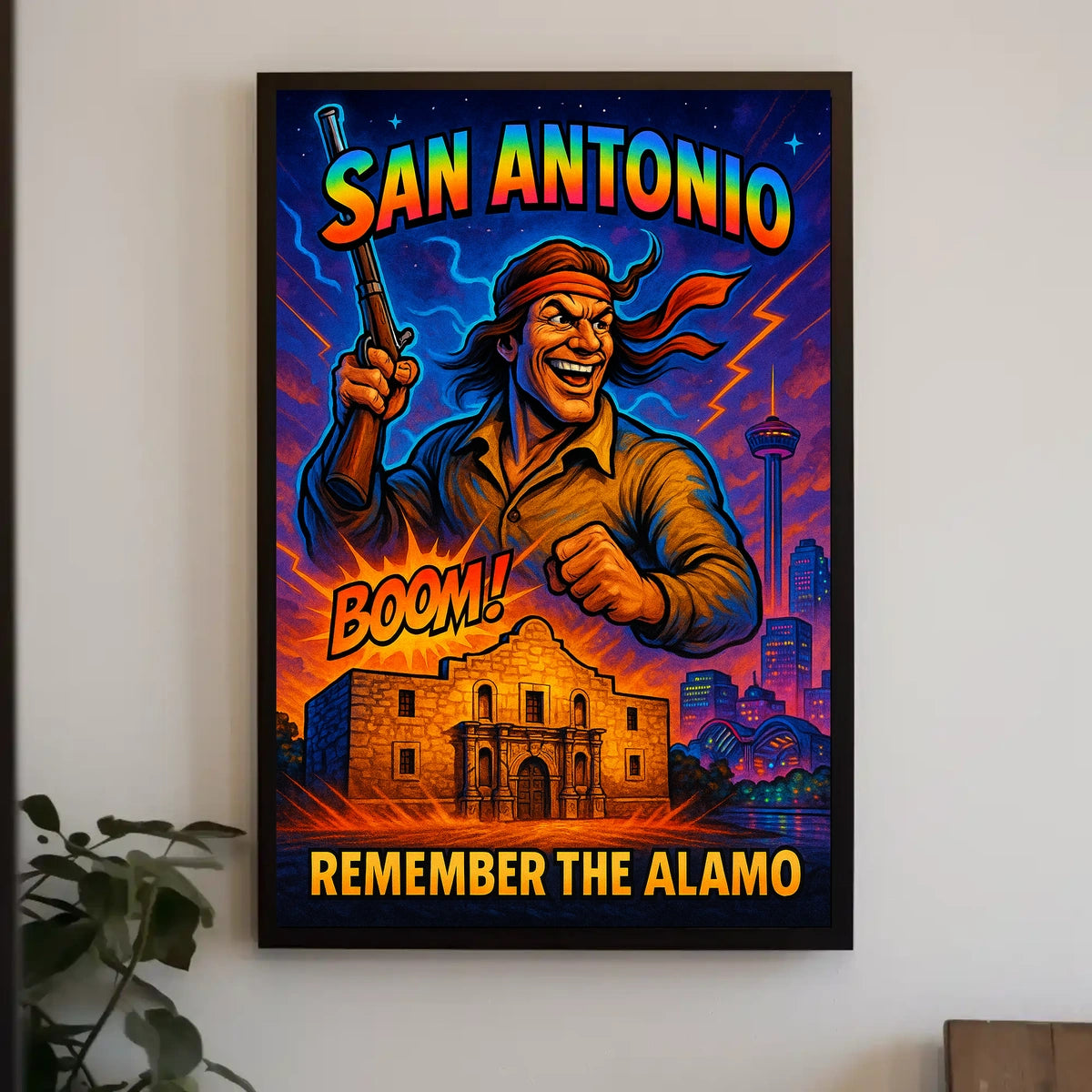 Remember the Alamo San Antonio Tribute Poster