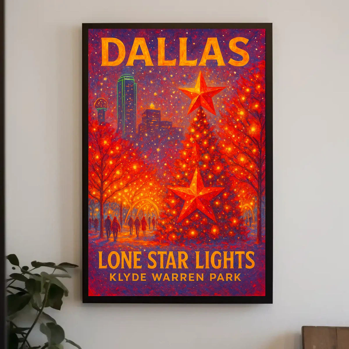Lone Star Lights At Klyde Warren Park Poster