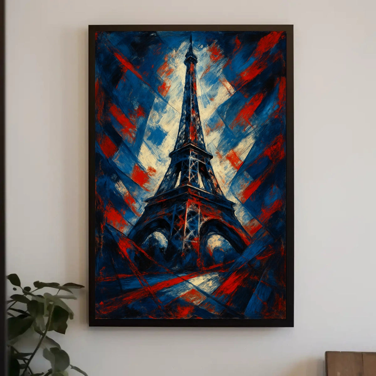 Eiffel Tower in Abstract Colors Poster