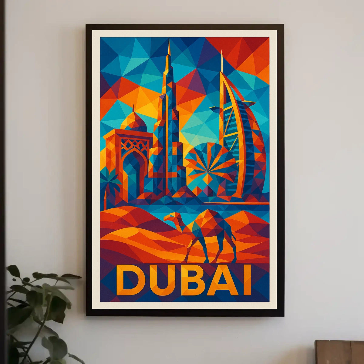 Vibrant Dubai Poster Premium Archival Print 18x24 For Homes