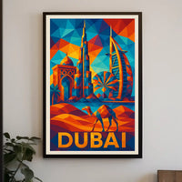 Vibrant Dubai Poster Premium Archival Print 18x24 For Homes
