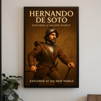 Hernando De Soto Explorer Of The New Poster