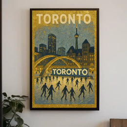 Toronto Winter Scene Poster
