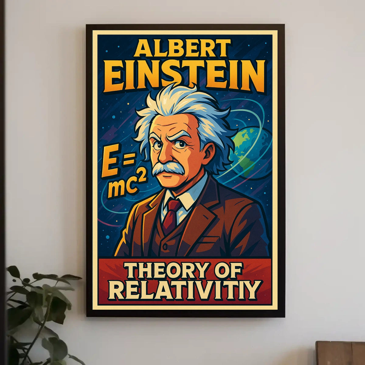Albert Einstein Theory Of Relativity Poster