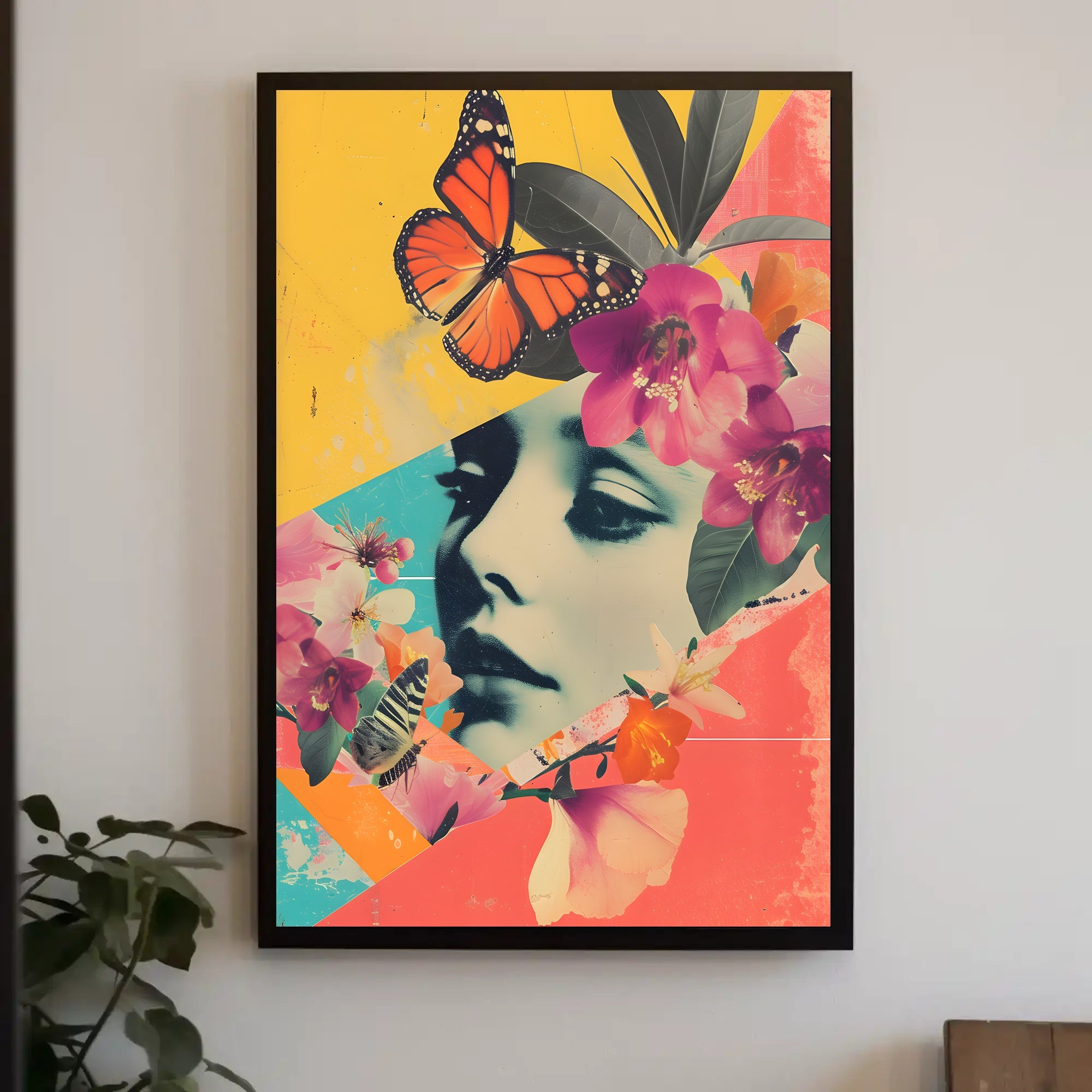 Floral Dreamscape Poster Vintage Botanical Wall Art
