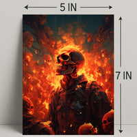 Inferno Of Skulls Poster