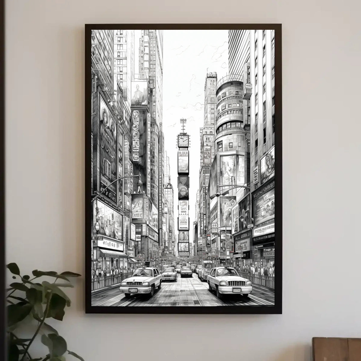 Times Square Urban Vibe Travel Poster