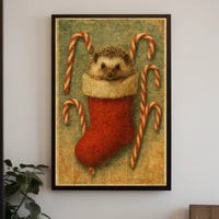 Holiday Hedgehog Delight Poster