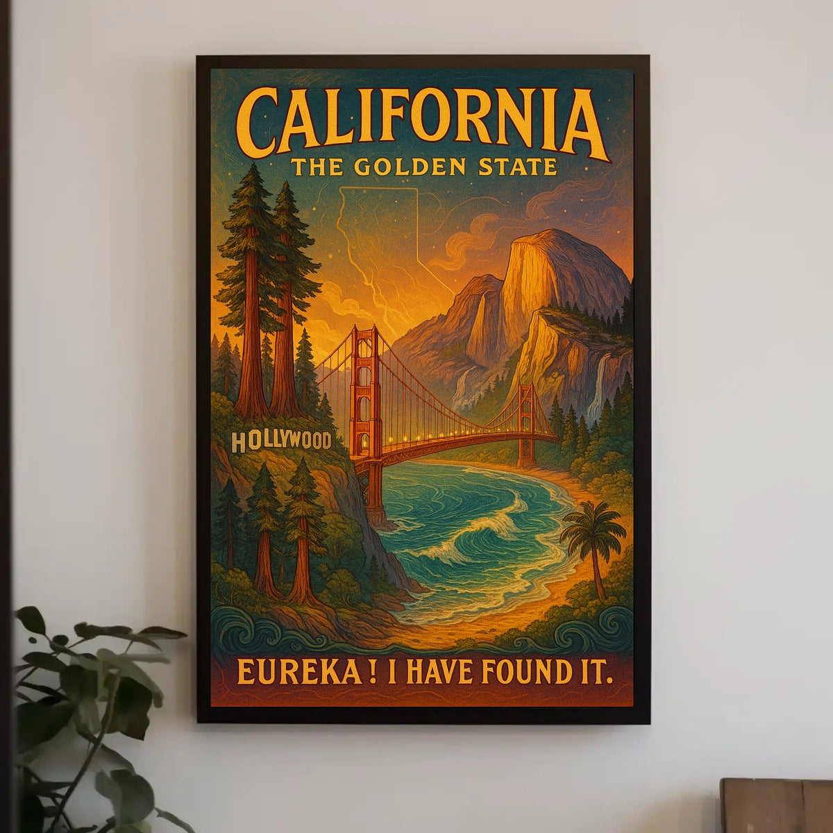 California The Golden State Poster