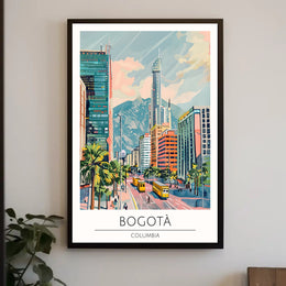 Vibrant Bogotá Cityscape Poster PosterGoat